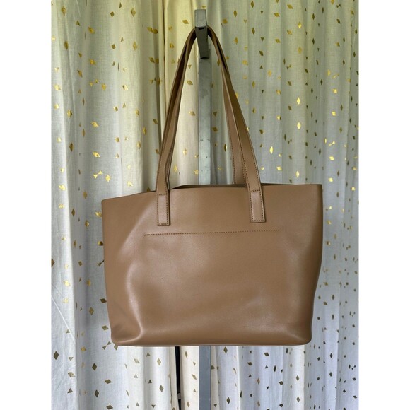 Samara Anthropologie Buttery Soft Vegan Leather Suede Interior Everyday Tote Bag - Picture 3 of 7